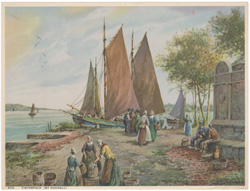 Vintage prints of sailing, ships, boat, marine views